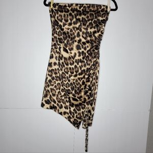 L.A. Hearts Leopard Print Strapless Tube Dress – Size S (NWT)